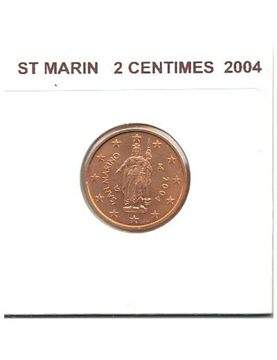 SAINT MARIN 2004 2 CENTIMES SUP