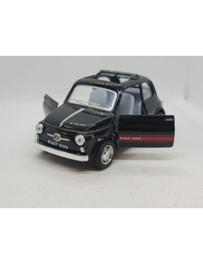 FIAT 500 NOIR VOITURE A FRICTION 1/24 SANS BOITE