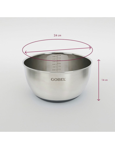 CUL DE POULE INOX  24CM