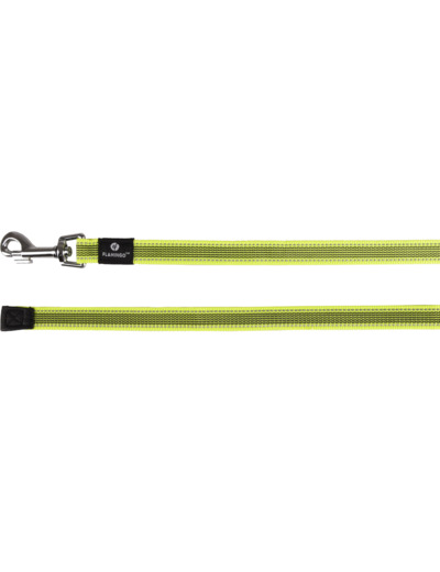 Laisse d'entraînement 10m Jaune fluo FLAMINGO