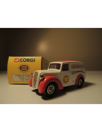 MORRIS Z VAN 1949 LEPETIT BLANCHE ET ROUGE 1/43