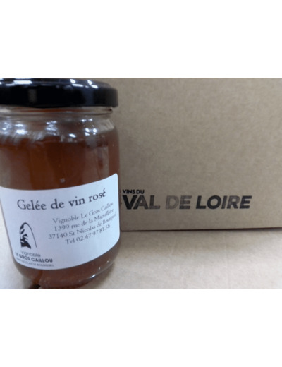 Gelée de Vin Rosé - le pot de 230g