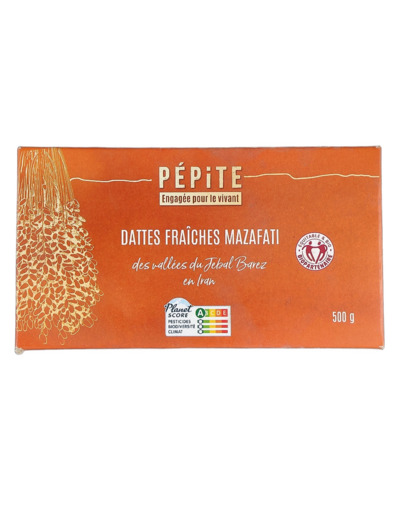 Dattes Fraîches Mazafati 500g Bio