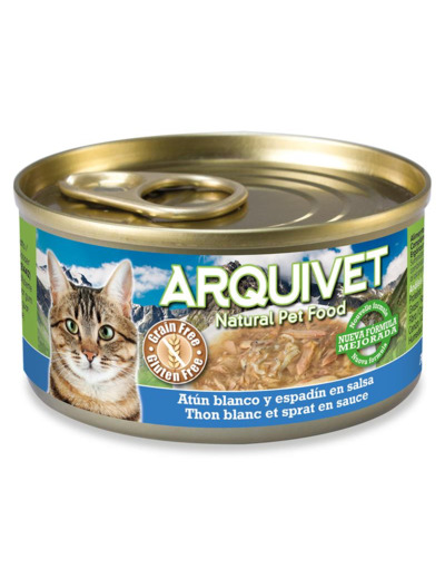 Arquivet  - Nourriture humide au Thon blanc & Sprat 80g