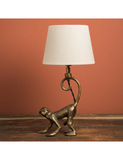 Lampe singe doré 23x7x17cm