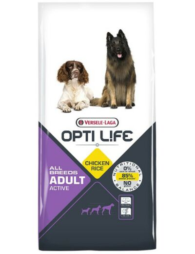 OPTI LIFE All breeds adult active - 12.5KG