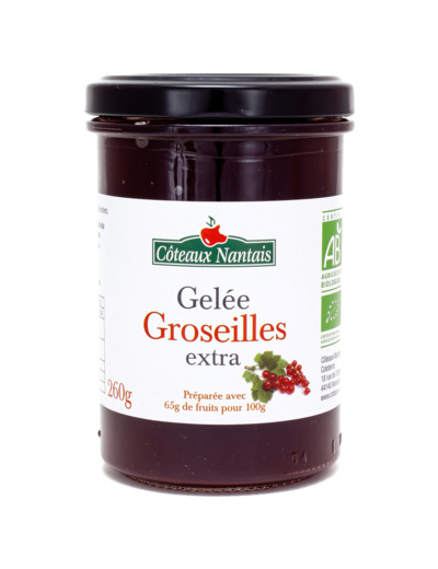 Gelée de Groseilles Extra Bio 260g