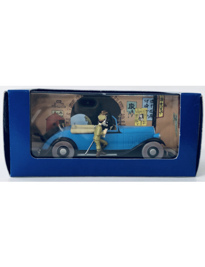 TINTIN LA DECAPOTABLE DU LOTUS BLEU 1946 1/43 BOITE D'ORIGINE