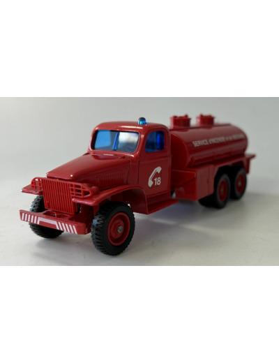 GMC CAMION CITERNE POMPIER SOLIDO 1/50 SANS BOITE