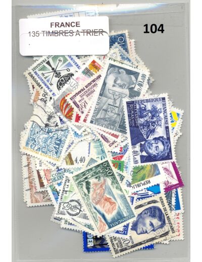 135 TIMBRES FRANCE DIFFERENTS A TRIER *104