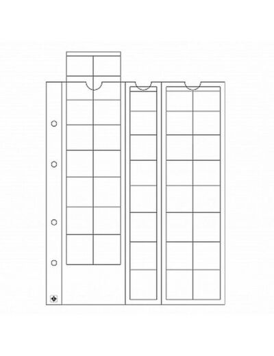 Feuilles Numismatiques NUMIS 30 cases maxi 25 mm 323463