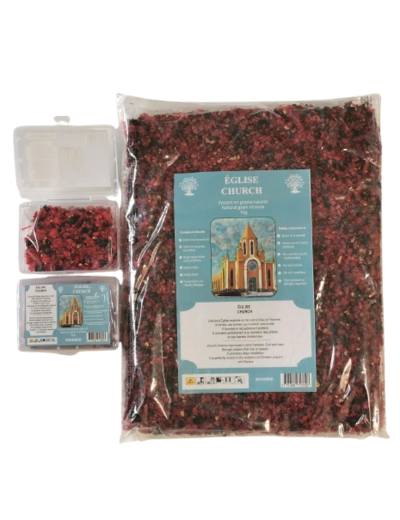 Encens en Grains Eglise - Boite transparente de 50gr