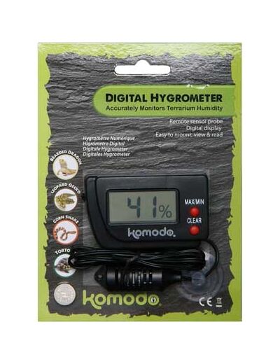 Hygromètre numérique KOMODO - 12x9cm