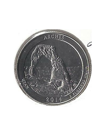 AMERIQUE (U.S.A) 1/4 DOLLAR 2014 S ARCHES SUP-