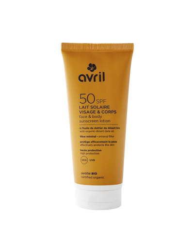 Lait solaire visage et corps SPF50 100ml