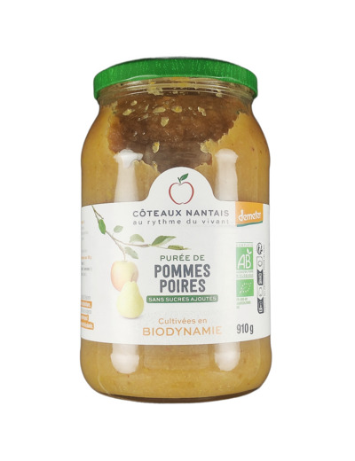 Purée De Pommes Poires 910g Bio