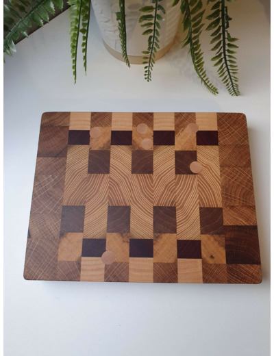 Petite planche à découper façon "billot de boucher"