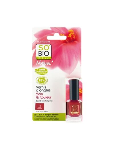 Vernis à ongles 11 Rouge Coquelicot 10ml