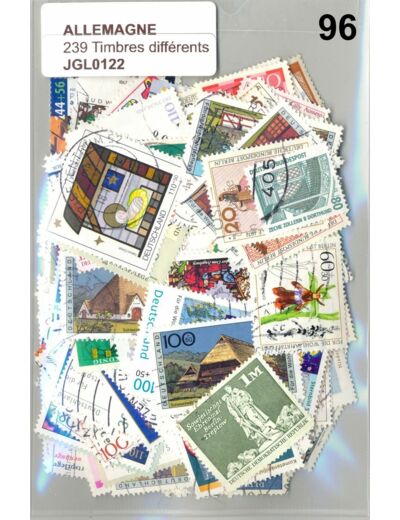 239 TIMBRES ALLEMAGNE DIFFERENTS OBLITERES *96