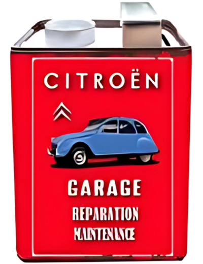 Tirelire Bidon D'huile Citroën 2CV, Garage - 15 x 7 x 12 cm - BH15188 - Citroen