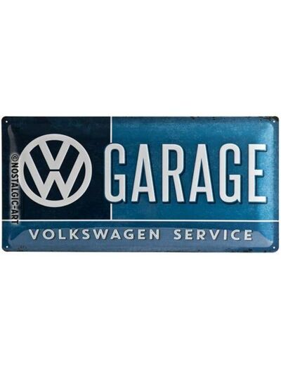 Plaque métal - VW Garage - 25x50 cm. Nostalgic Art.