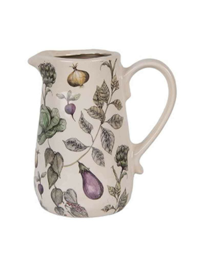 Pichet légumes céramique 16x12x18cm