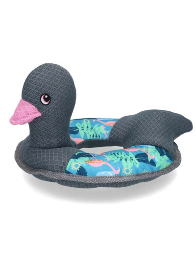 Canard Jouet rafraîchissant pour chien CoolPets Ring O'Ducky Flamingo
