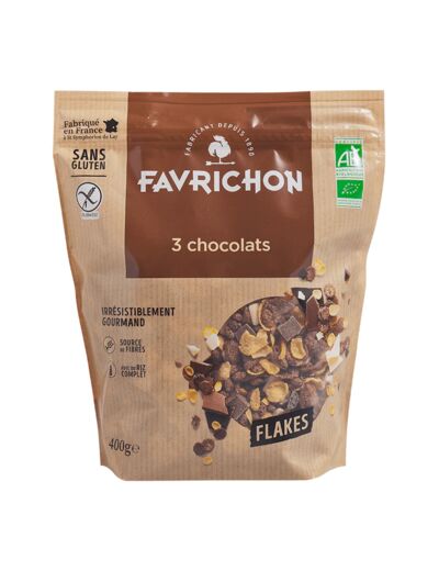 Flakes 3 chocolats-400g-Favrichon