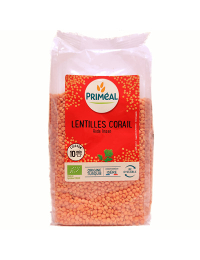 Lentilles Corail Bio 500g