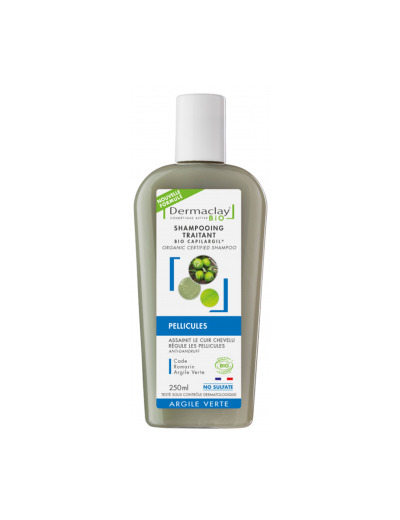 Shampoing traitant Anti Pelliculaire Argile verte sans sulfate 250ml