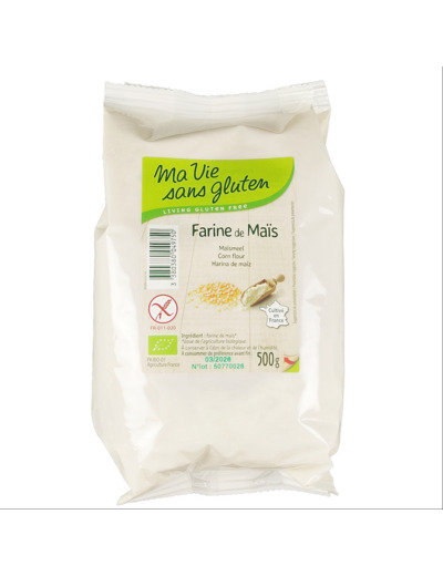 Farine de Maïs Sans Gluten 500g Bio