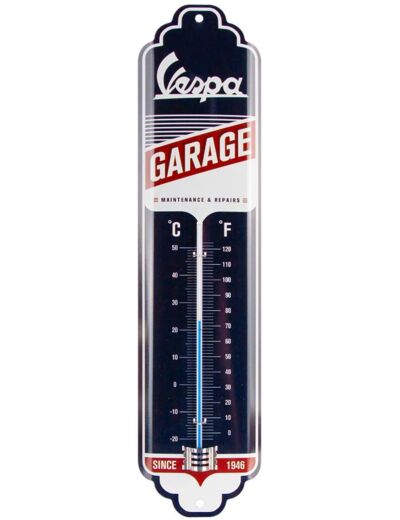 Thermomètre métal - Vespa Garage, Maintenance And Repair.