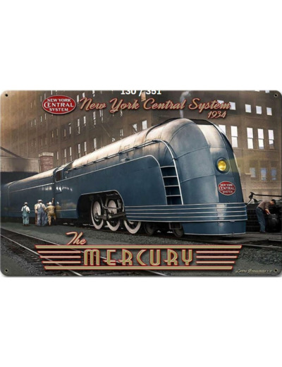 Plaque Métal Vintage – The Mercury – 20 x 30 cm