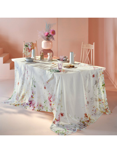 Nappe JARDIN SAUVAGE BLANC Garnier-Thiebaut