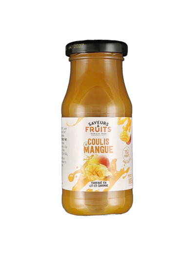 Coulis Mangue 75% Fruits 165g Bio