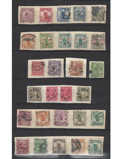 LOT 28 TIMBRES CHINE REPUBLIC OF CHINA MANCHOURIE