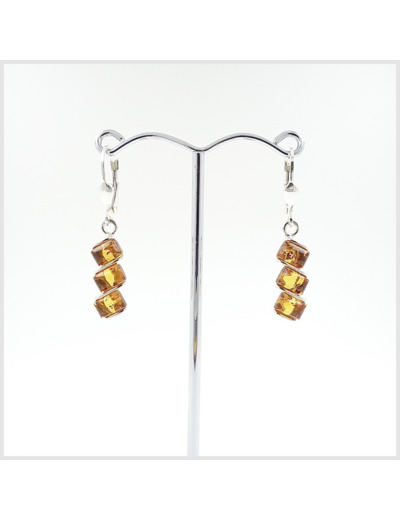 Boucles d'oreilles Ambre