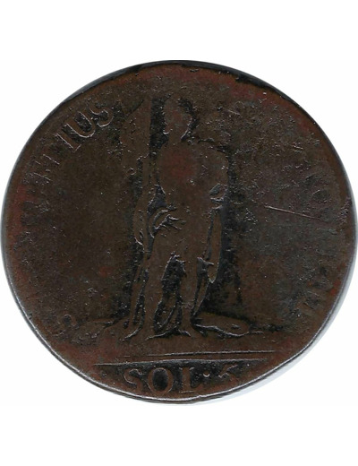 ITALIE (SARDAIGNE) 5 SOLDI 1794 B+