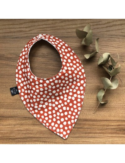 Bavoir bandana - Pois