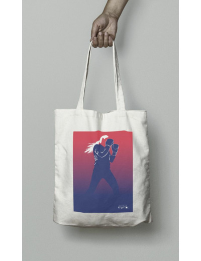 Tote bag ou sac boxing "Sur le ring de la boxeuse"