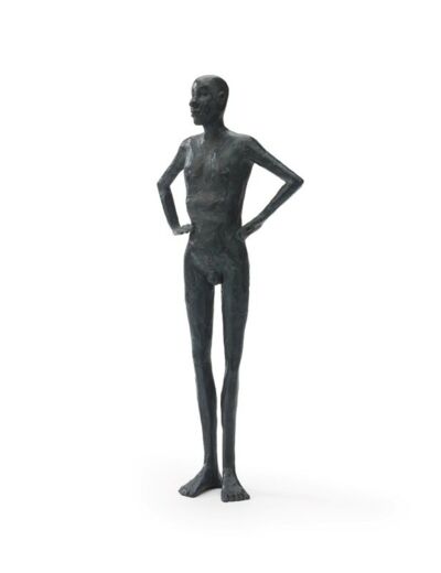 Sculpture bronze What News de Gardeco