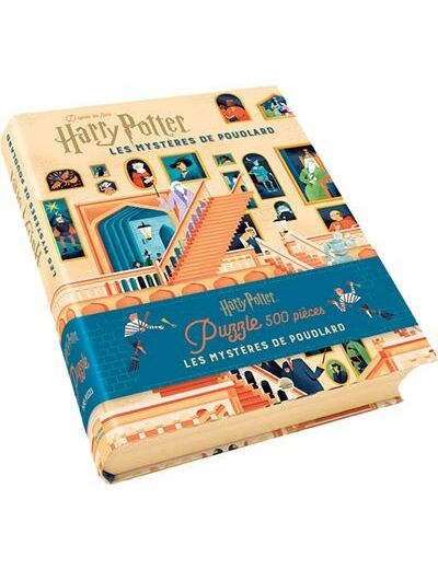 Livre et puzzle 500 pièces : Harry Potter - Les Mystères de Poudlard