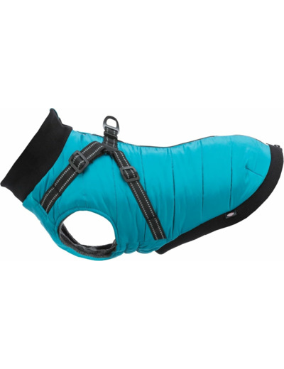 Trixie manteau S Pontis  avec harnais pour chien Aqua