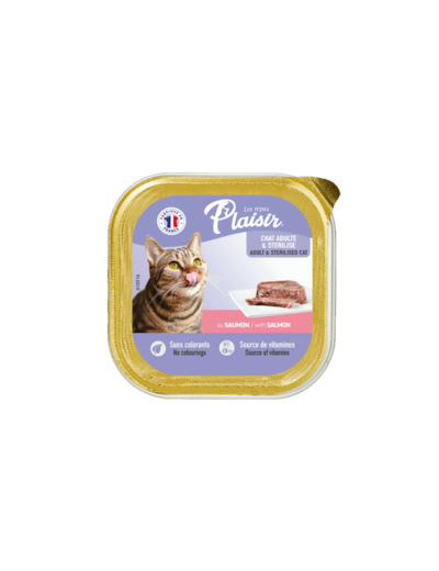 Repas plaisir Chat, Pâtée au saumon - 100g