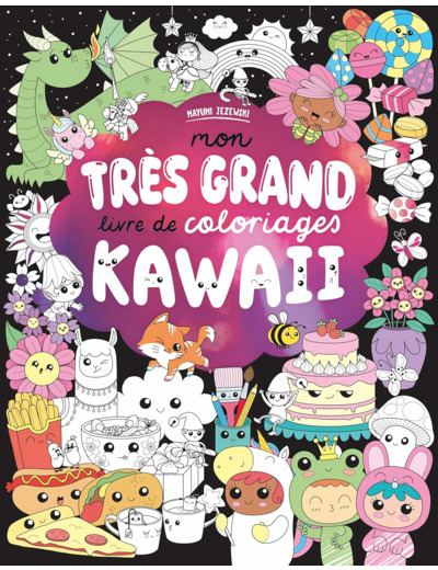 MON TRES GRAND LIVRE DE COLORIAGES KAWAII