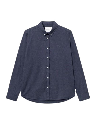 Chemise LES DEUX Desert Reg Dark Navy Melangé