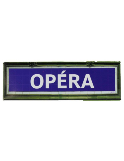 Mini plaque métro Opéra