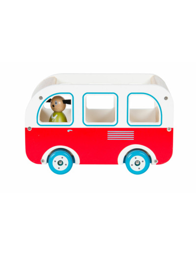 Bus en bois Moulin Roty, collection La Grande Famille