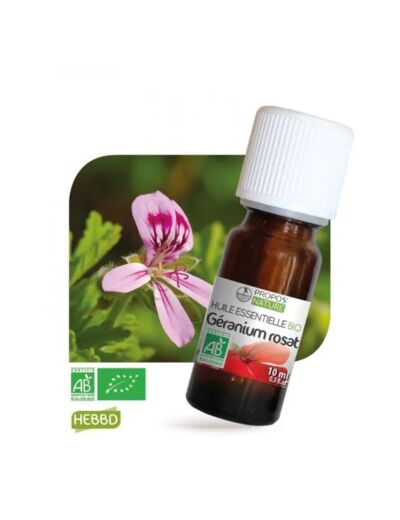 Huile essentielle de Géranium rosat Bio AB – Propos nature 10ml*