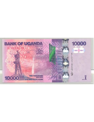 UGANDA 10000 SHILLINGS 2015 SERIE BL 0278579 NEUF